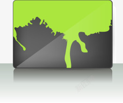绿色商务卡片矢量图素材