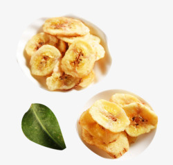 香蕉脆片香蕉干素材