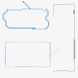 标题图标条框科技线条框条图标高清图片