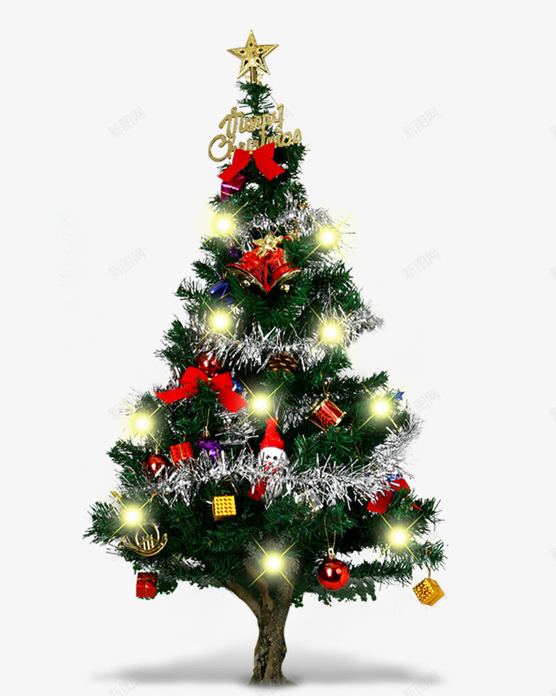 圣诞树png免抠素材_88icon https://88icon.com 圣诞树 圣诞节 装饰树