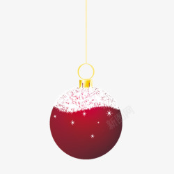 红色铃铛圣诞节挂饰素材