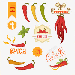 辣椒食品标签精美辣椒食品标签高清图片