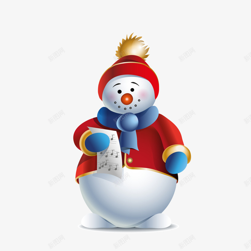 创意圣诞节红衣雪人png免抠素材_88icon https://88icon.com 卡通雪人 圣诞节装饰 红色帽子 红色雪人 背景装饰