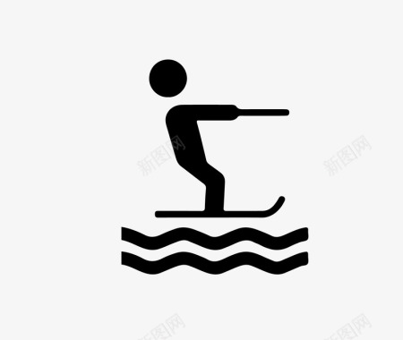 愚人节人物水上运动矢量图图标图标