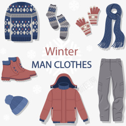 男式冬季服饰素材