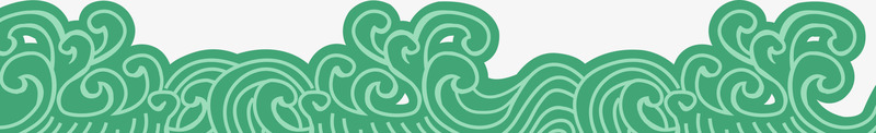 绿色水波波浪简洁卡通边框png免抠素材_88icon https://88icon.com 中国风 分割 分割线 水波 波浪 波浪分割线 清凉 绿色 装饰 边框 隔断