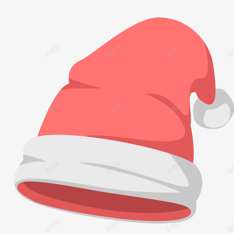 创意红色圣诞节的帽子矢量图ai免抠素材_88icon https://88icon.com 创意 卡通 圣诞节 帽子设计 红色 矢量图