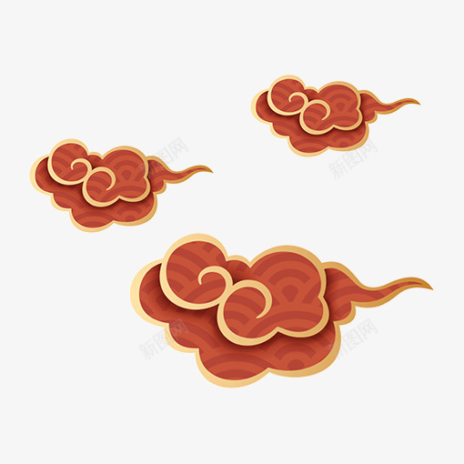 咖啡色中国风漂浮祥云png免抠素材_88icon https://88icon.com 云彩 云朵 新年 新春 春节 漂浮祥云 立体云朵 过年
