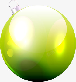 绿色闪耀彩球素材