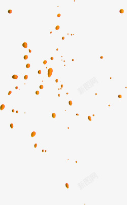 漂浮创意橙色陨石素材