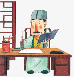韩国古代书桌古人写字高清图片
