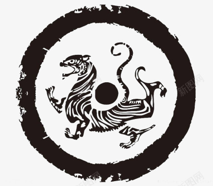 中国古器物楚文化图腾图标图标