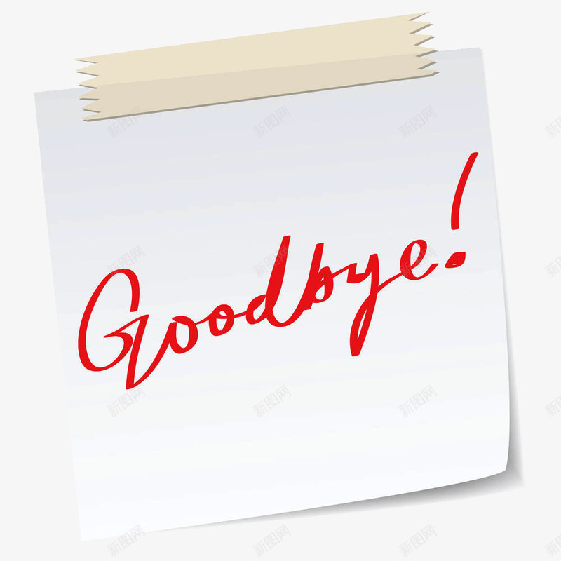 goodbye便签留言png免抠素材_88icon https://88icon.com byebye goodbye goodbye便签留言 再见 分别 分手 英文文字 装饰