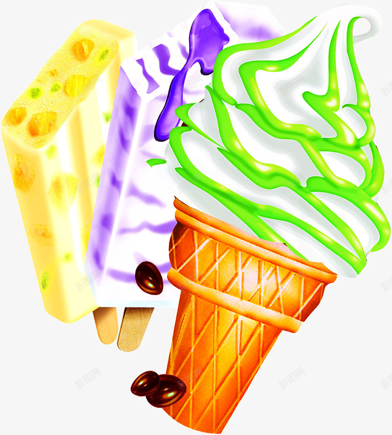 夏季冰淇淋雪糕海报png免抠素材_88icon https://88icon.com 冰淇淋 夏季 海报 素材 雪糕