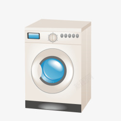 家居用品洗衣机矢量图素材