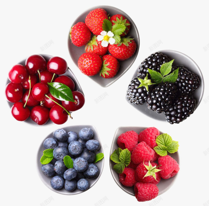 碗里的五种水果莓果png免抠素材_88icon https://88icon.com 五种 各种类型 桑果 樱桃 水果 碗里 草莓 莓果 蓝莓