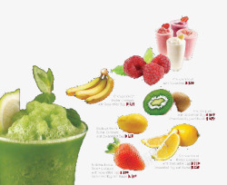 冰沙图水果果汁冰沙图高清图片