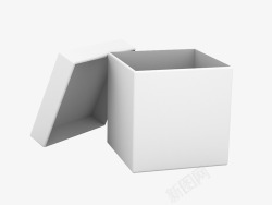纸盒纸箱白色礼盒高清图片