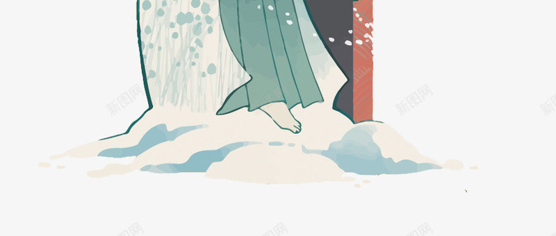 日本雪女png免抠素材_88icon https://88icon.com PNG PNG免费下载 PNG图片 妖怪 日本 百鬼夜行 雪女