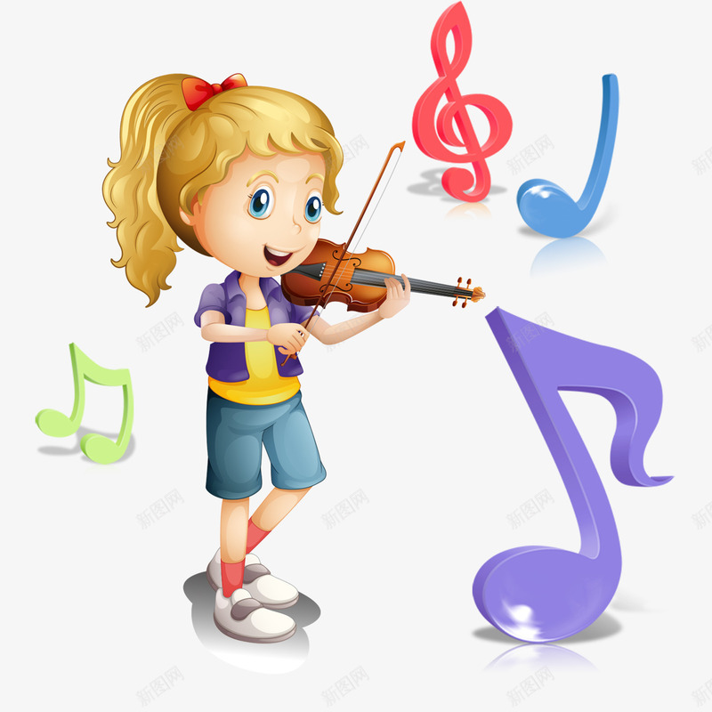 拉小提琴的女孩png免抠素材_88icon https://88icon.com 兴趣班 卡通 巧克力女孩 彩色 拉小提琴 拉小提琴的小朋友 教育机构 音乐 音符