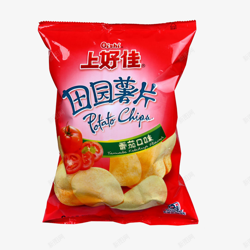 上好佳番茄口味薯片psd免抠素材_88icon https://88icon.com 上好佳 薯片 零食 食品类