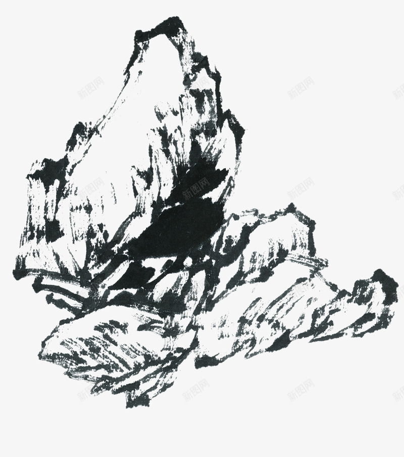 水墨石头png免抠素材_88icon https://88icon.com 中国画 中国风 假山 假山平面图 堆石块 墨迹 山 山石 水墨 水墨假山 水墨画 流水 石 高山