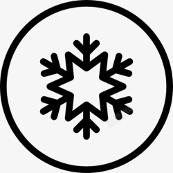雪花符号空调图标高清图片