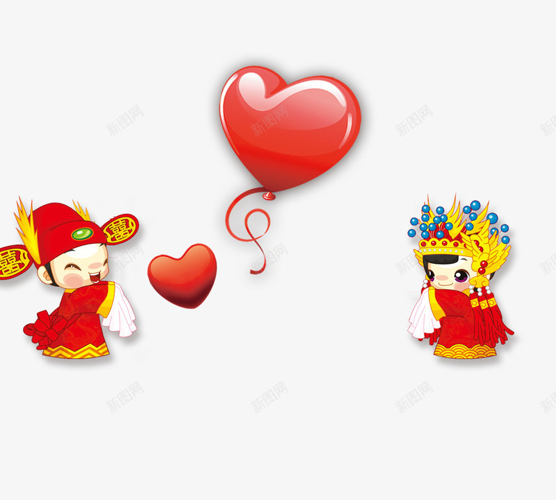 新郎新年png免抠素材_88icon https://88icon.com 喜庆 结婚