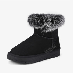 冬季雪地靴素材