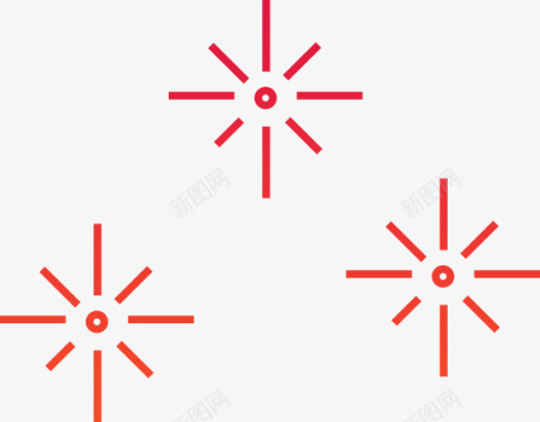 活动海报跨年狂欢季辅助元素雪花图标图标