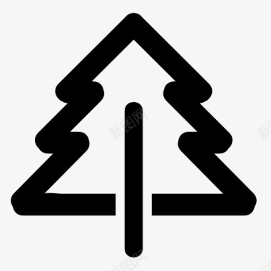 中国画松树松树icon图标图标