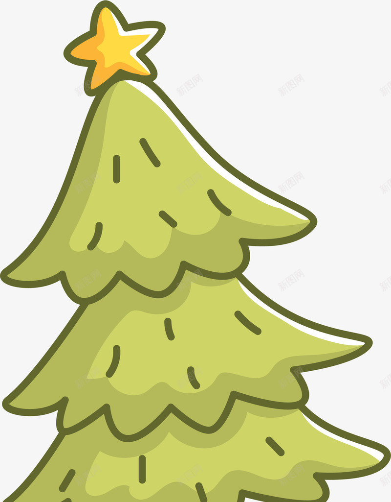 绿色卡通星星圣诞树png免抠素材_88icon https://88icon.com Christma Christmas Merry 冬日树木 圣诞快乐 圣诞树 圣诞节 绿色树木 装饰图案