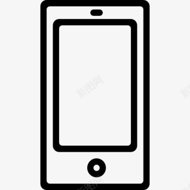 手机的空白屏幕图标图标