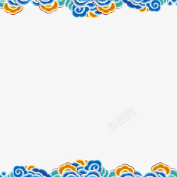中国风水波纹装饰素材