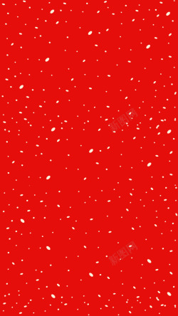 红色背景雪花飘落素材