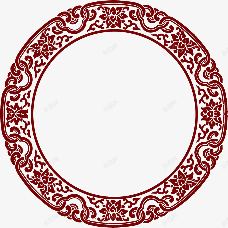圆形图形中国风元素png免抠素材_88icon https://88icon.com 元素 国风 图形 圆形
