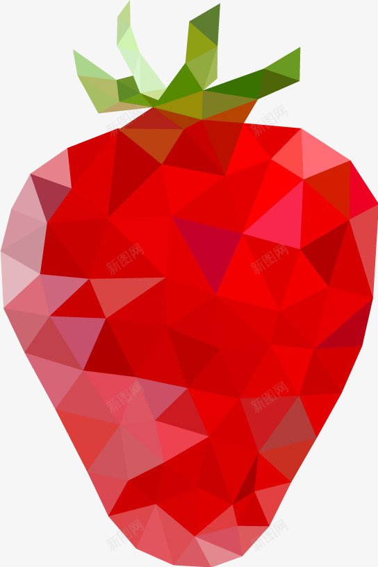 马赛克草莓png免抠素材_88icon https://88icon.com 几何图水果 创意水果 红色 草莓 马赛克水果