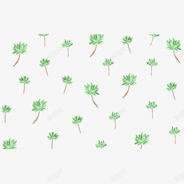 一堆绿色小树苗组成的背景png免抠素材_88icon https://88icon.com 密集 树苗 绿色 背景