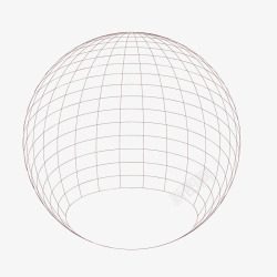 球形空间圆环网格素材