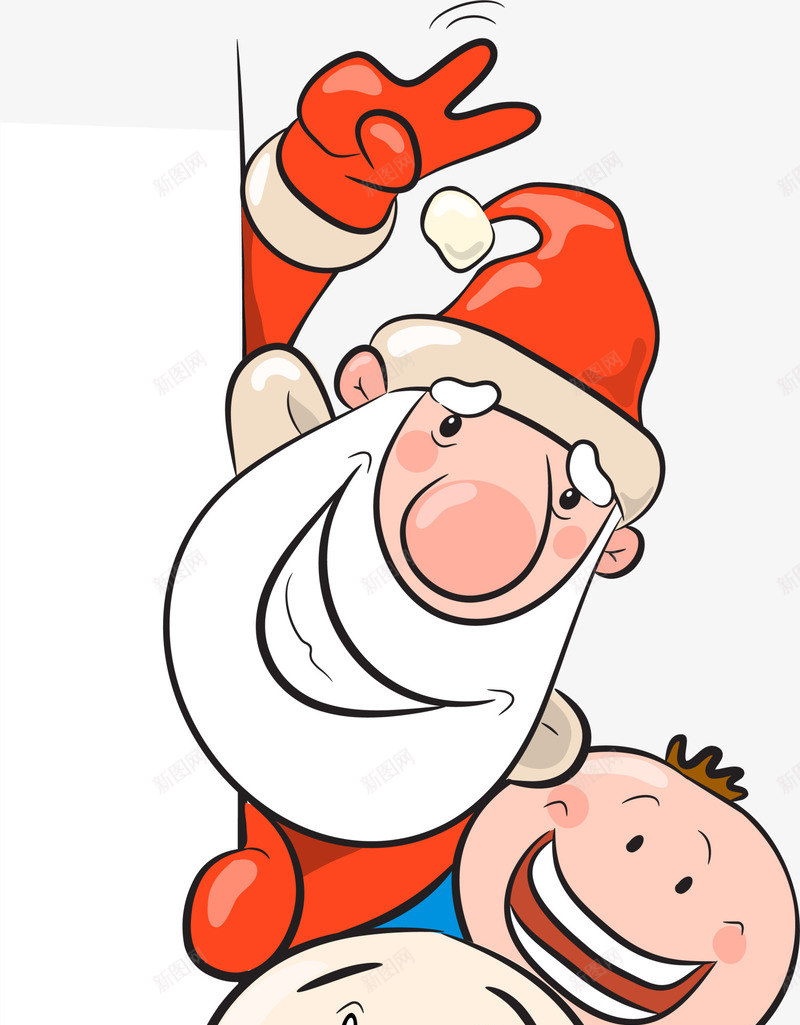卡通偷看圣诞老人png免抠素材_88icon https://88icon.com Christmas Merry 偷看小孩 圣诞快乐 圣诞老人 圣诞节 小孩 要看