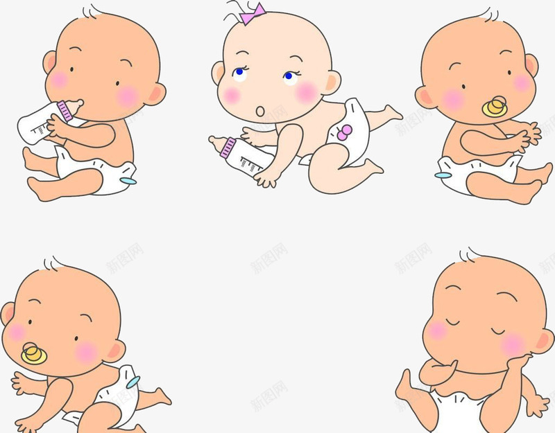 婴儿的各种动作png免抠素材_88icon https://88icon.com 吃奶 坐 婴儿 宝宝 爬 睡觉