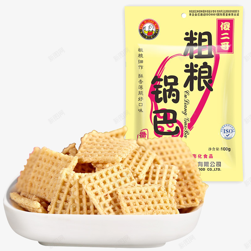 粗粮锅巴png免抠素材_88icon https://88icon.com 产品实物 零食 食物 黄色