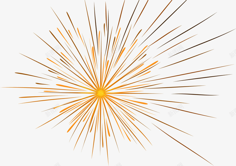 小清新金色闪光png免抠素材_88icon https://88icon.com 光束 小清新 烟花 线条 金色 闪光