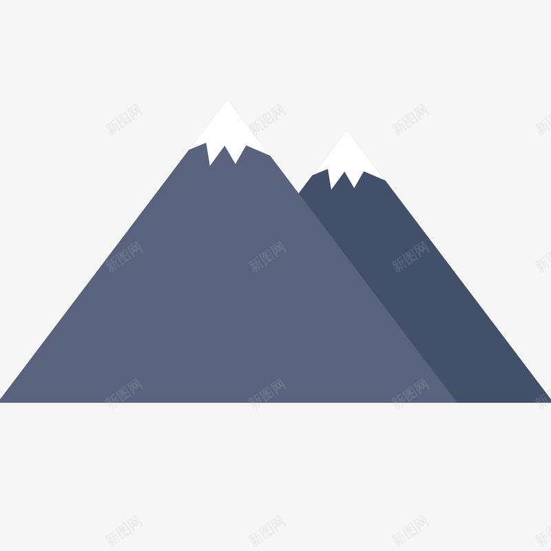 卡通雪山插画png免抠素材_88icon https://88icon.com 免抠PNG 卡通雪山矢量插画 富士山 山 手绘雪山 简笔画山 装饰 雪山