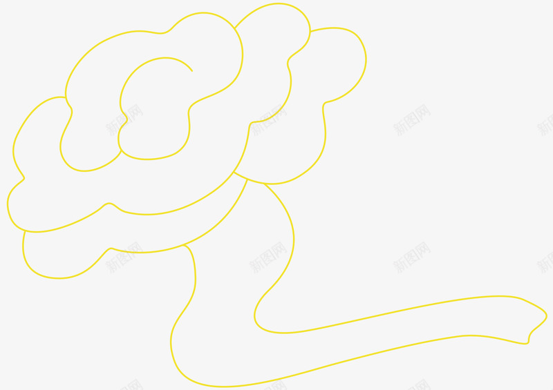 灵芝手绘png免抠素材_88icon https://88icon.com 手绘 灵芝 简单 黄色