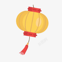 水彩手绘中国风装饰灯笼素材
