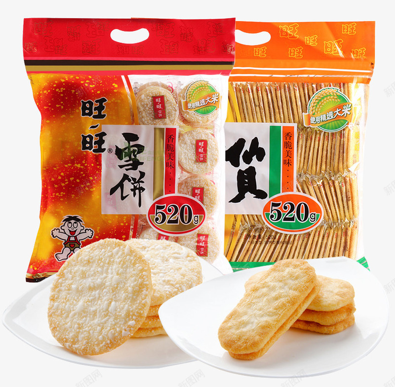 旺旺雪饼礼包png免抠素材_88icon https://88icon.com 休闲食品 大礼包 旺旺大礼包 雪饼