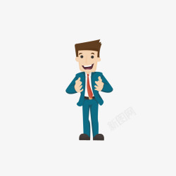 卡通装饰人物介绍海报职业人素材