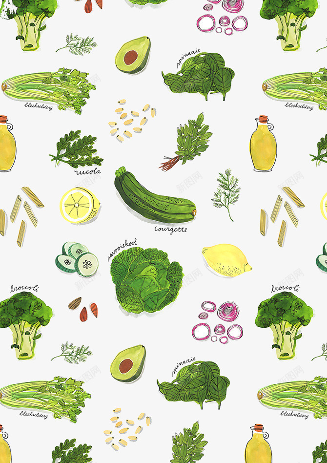 卡通蔬菜元素背景png免抠素材_88icon https://88icon.com 丝瓜 卡通背景 爱心蔬菜 菜类图片 蔬菜元素 食材