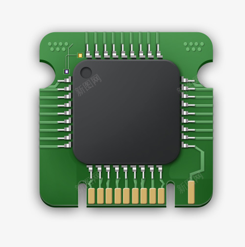 CPU芯片png免抠素材_88icon https://88icon.com CPU 电路 科技 芯片